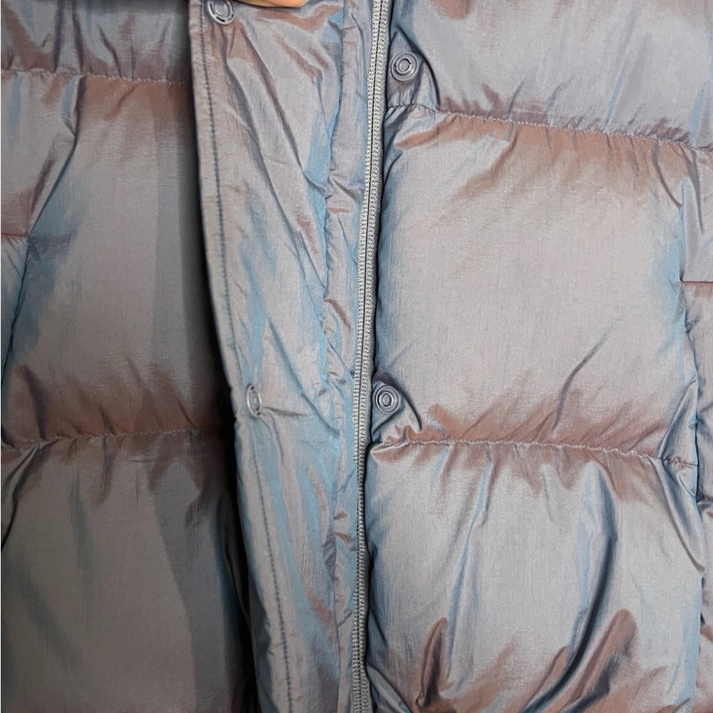 Lululemon vest womens 8 wunder puff cropped indigo athletic preppy snow down ski - Picture 3 of 7